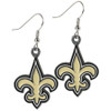New Orleans Saints Logo Dangle Earrings