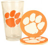 Clemson TIgers Pint and Coaster Set