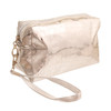 Silver Crocodile Cosmetic Bag