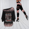 Trucker's wife Never underestimate a trucker's wife Off shoulder shirt & Leggings Set