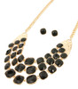 Stones Layered Necklace Set
