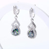 Sets 925 Sterling Silver Stones Wedding Earrings