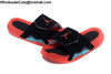 Womens Jordan Hydro 7 Retro Black Red Slide Sandals