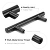NAIERDI Brushed Black Gold Straight Cupboard Handles Knobs Stainless Steel Brushed Black Gold Kitchen Door Handles Cabinet Pull