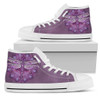 Womens Purple Dragonfly Mandala High Top.