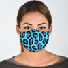 Blue Leopard Print Mask Mask