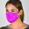 Adjustable Abruptly Pink Paisley Face Mask with 5 Layer Filters