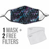 Geometric Nebula Face Mask