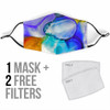 Abstract Fluid Colorful Art One Protection Face Mask