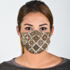 Bestseller Brown Mosaic Art Mandala Design Protection Face Mask