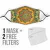 Bestseller Yellow Art Mandala Design Protection Face Mask