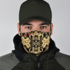 Black & Gold Damask Art Design One Protection Face Mask