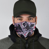 Black & Red Marble Design Protection Face Mask