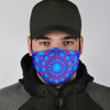 Blue Bubble Future Mandala Protection Face Mask