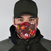 Bordeaux Floral Pattern Design Protection Face Mask