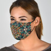 Brown & Green Mandala Protection Face Mask