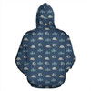 Camping 3D Hoodie Organge And Blue Full Size