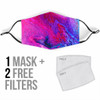 Exclusive Marble Design in Neon Pink Style Protection Face Mask