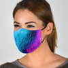 Exclusive Marble Design in Light Blue & Shinny PinkStyle Protection Face Mask