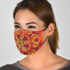 Yellow & Red Mandala Protection Face Mask