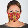 Yellow & Red Mandala Protection Face Mask