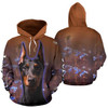3D Camping Hoodie Doberman Full Size