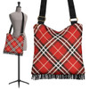 Red Tartan Crossbody Boho Handbag