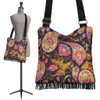 Royal Blue Paisley Crossbody Boho Handbag