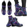 Amazing Purple Night Sky Women's Leather Boots