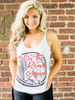 On The Road Again Cactus Racerback Tank by Country Deep