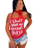 Don't Have An Accent Red Racerback Tank by Country Deep