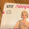 (Size 9 JP) Simplicity Retro Pattern #6717 (1966)