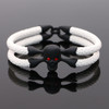 White stingray leather skull Bracelet