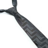 Grey Patterned Knitted Ties
