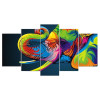 Colorful Animal - Lion, Elephant, Giraffe, Eagle, Bear - Canvas Wall Art