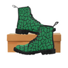 Women's Canvas Ankle Boots - Custom Giraffe Pattern