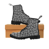 Women's Canvas Ankle Boots - Custom Giraffe Pattern