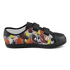 #Rossolini1# BALLIN Black Bottom Velcro Canvas Kid's Shoes (Model 008)
