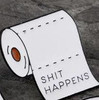 I don't Give a Shit Toilet Paper Enamel Pin