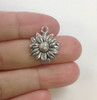5 Sunflower charm, Flower Charms, Daisy Charm