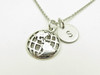 Globe Necklace, Earth Necklace
