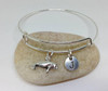 Manatee Charm Bangle Bracelet