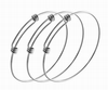 Wholesale Stainless Steel Expandable Blank Bangle, Stainless Steel Adjustable Bangles B1002