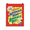 SpongeBob SquarePants Mermaidman and Barnacleboy Comic Premium Satin Poster