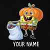 SpongeBob Trick-or-Treat Personalized Kids Short Sleeve T-Shirt