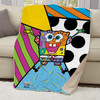 SpongeBob SquarePants Britto Rainbow Sherpa Blanket