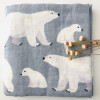 Polar Bear With Air Balloon Muslin Blanket Set
