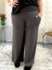 Simply Styled Smocked Waist Lounge Pants in Ash Gray