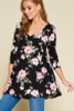 Sweet in the Springtime Top in Black