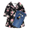 Sweet in the Springtime Top in Black